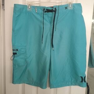 Blue Green Swim Trunks